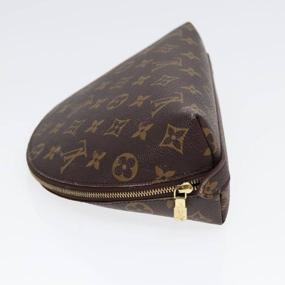 LOUIS VUITTON Monogram Trousse Demi Ronde Cosmetic Pouch M47520 LV Auth 89289 - Picture 3 of 16